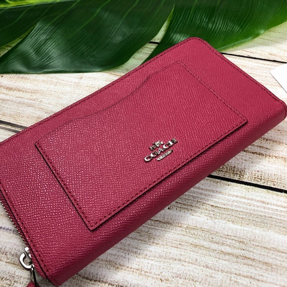 COACH Handbags - COACH * ACCORDION ZIP WALLET